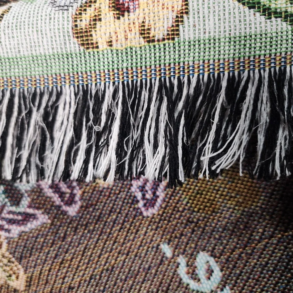 Nativity‎ Baby Jesus in Manger Christmas Woven Tapestry Throw Blanket 55